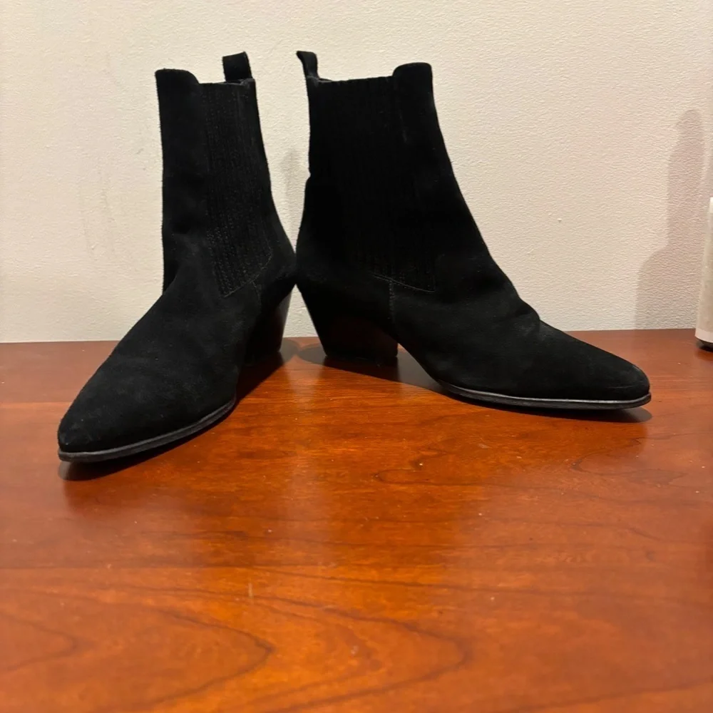 Sandro Women's Suede Ankle Boots in Black Size 39/8.5